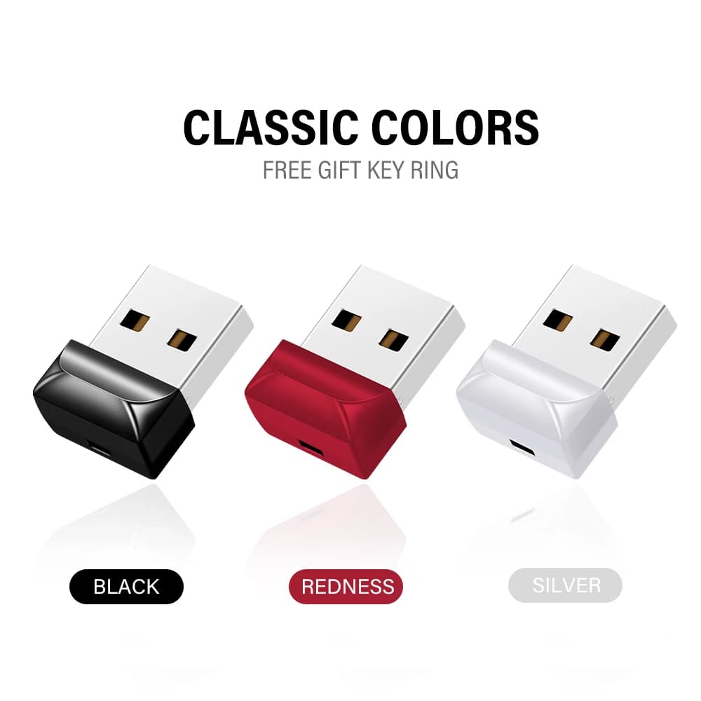 Simpatica chiavetta USB 2.0 64 GB Memory Stick infrangibile da 4 GB Super Mini Pen Drive in plastica 32 GB 2.0 Pendrive 16 GB 8 GB Catena libera