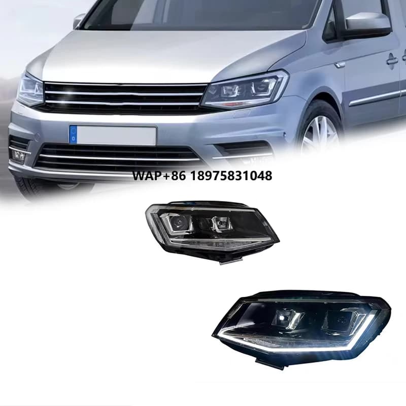 Fari FT per VW Caddy MK4 2015-2020, Proiettore LED con Luci Diurne, Accessori Auto