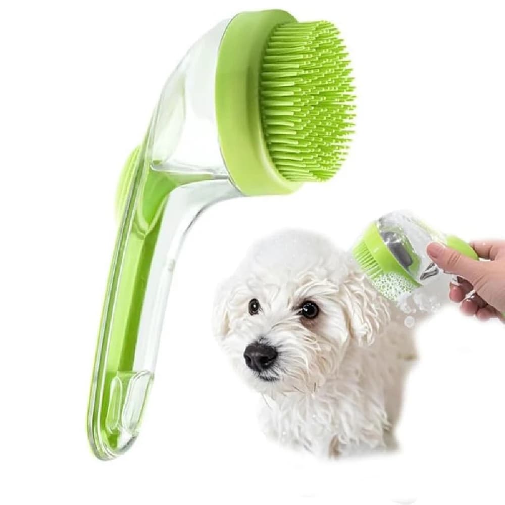 1PCS Dog Bath Brush & Massage Scrubber, Shampoo Bubble Maker & Paw Washer, Grooming Brush for Short & Long Hair Dog Accessories
