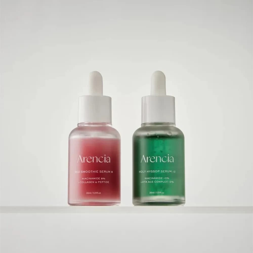 Arencia Red Smoothie Serum/Holy Hyssop Serum Deep Hydration Moisturization Brightening Soothing Facial Dropper Essence Skincare