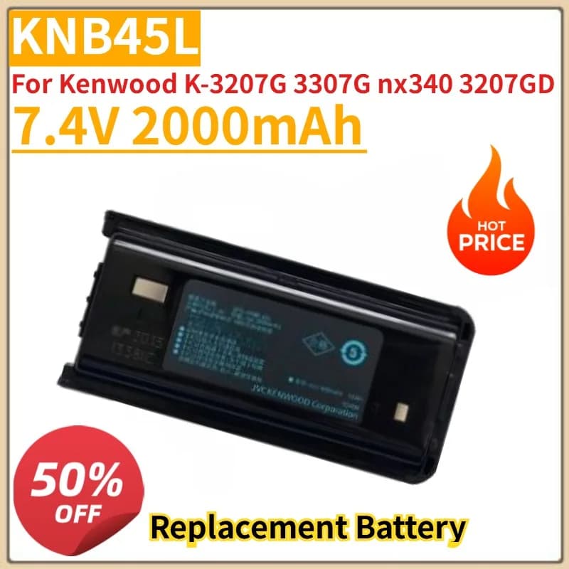 High Quality New KNB-45L Laptop Battery 7.4V 2000mAh For Kenwood K-3207G 3307G nx340 3207GD