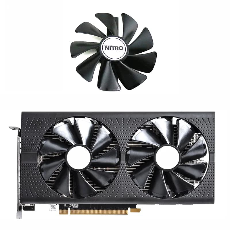 Ventola di Raffreddamento CF1015H12D per Schede Video Gaming Radeon RX 470 480 580 570 NITRO Mining Edition RX580 RX480
