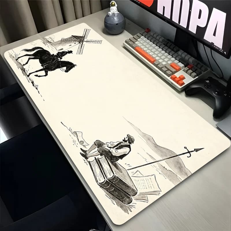 Mousepad Vintage Spanish Age of Discovery Series Extended Mouse Pad Gaming Keyboard Pad Office Desk Mat Gamer Computer Mouse Pad
