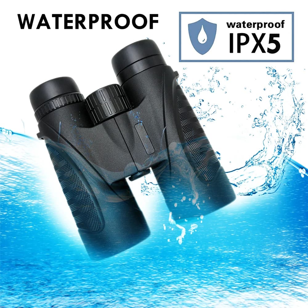 Binocolo 10x42 per adulti Telescopio per birdwatching con supporto per smartphone per escursionismo, campeggio, osservazione delle stelle