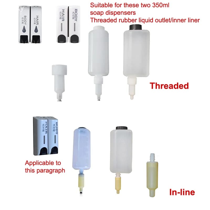 Testa dell'erogatore di sapone pratico e multifunzionale Comoda testa a molla Tubo flessibile Testa del liquido Accessori per dispenser di sapone Testa in gomma