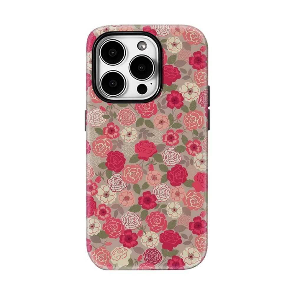 Custodia per iPhone Rose Garden Bloom per iPhone 17 16 15 14 13 Pro Max Plus, custodia magnetica robusta a strato singolo/doppio