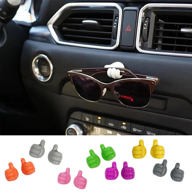 Supporto in gomma a forma di mano occhiali cavo di alimentazione linea di ricarica Mini gancio autoadesivo organizzatore Storag per auto accessori interni