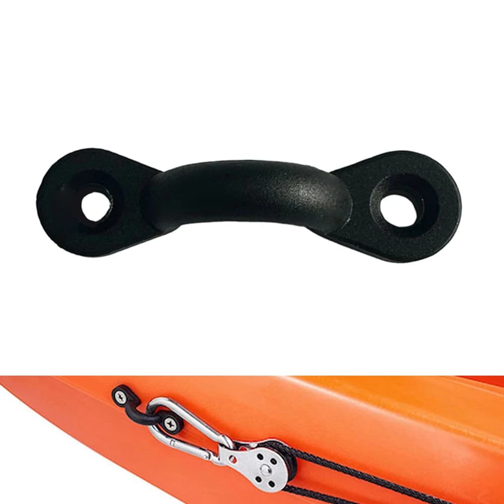 For Kayak Deck Rigging Hardware Kit with 10 Nylon Pad Eyes and 20 Stainless Steel Screws for Efficient Equipment Anchoring
