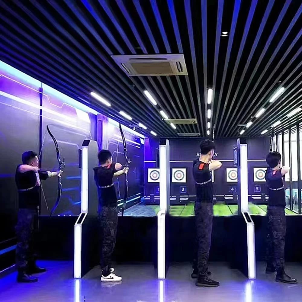Indoor Archery Equipment with Movable Archery Target Bloodsport Archery Game