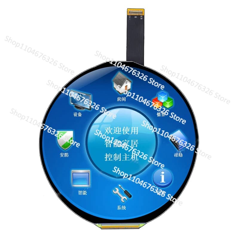 5 Inch 1080x1080 IPS Round Instrument Screen HDMI 60 Hz Driver Card Digital Marking Display LCD Circular Raspberry Pi