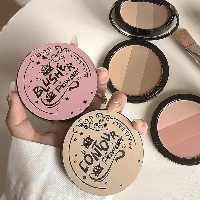 3 Color Grey Trick Palettes: Blush, Ombretto Opaco, Illuminante and Contouring