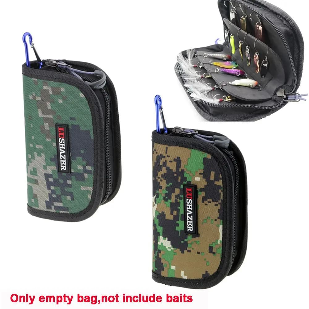 Outdoor Pesca Spoon Lures Baits Tackle Box Fishing Accessories Lures Bag Storage Case