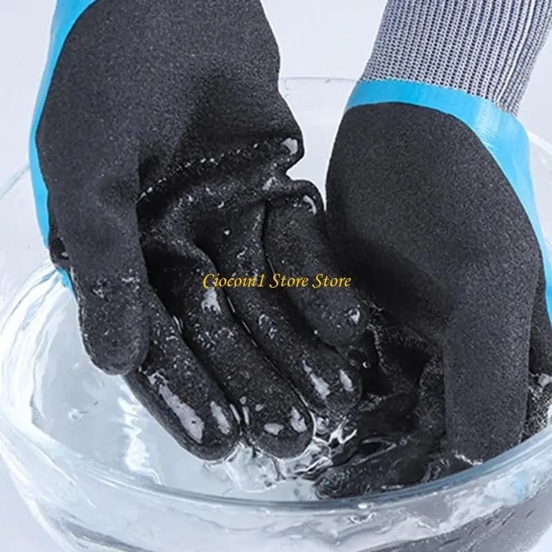 A3PC Guanti da Lavoro per Uomo Donna Guanti da Freezer con Doppio Rivestimento in Lattice Guanti Traspiranti Guanti Antiscivolo