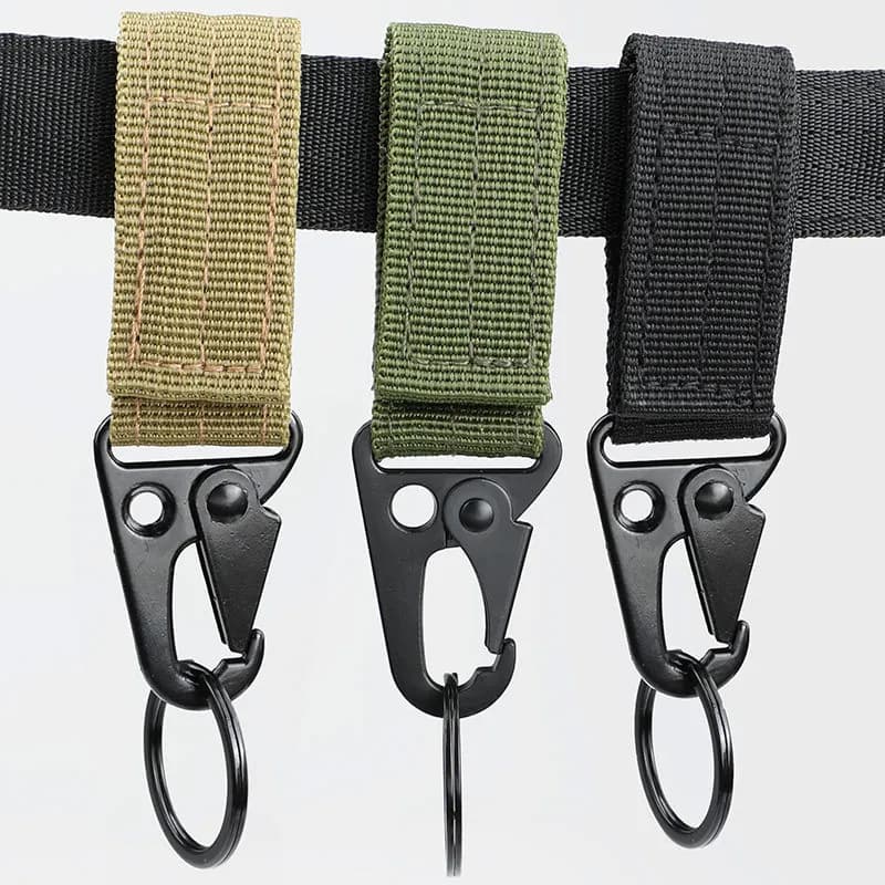Tactical Multicam Eagle Beak Buckle Travel Backpack Quick Key Chain Keychain Carabiner Keys Ring Keychains Tool Keyring Molle