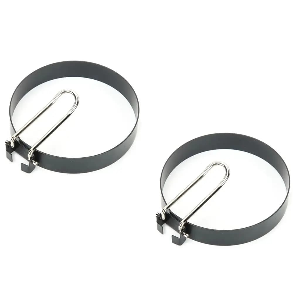 2PCS Cooking Tool Stainless Steel Egg Shaper 3.5 in Round Frying Pan Mold Durable Multi-functional Pancake Cooking Ring Camping