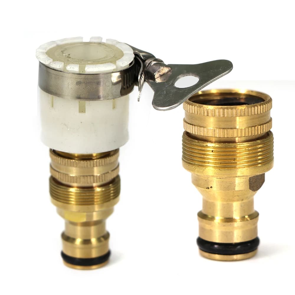 Adattatori per rubinetti universali in lega di alluminio per rubinetto da cucina di casa connettore rapido raccordo per giunto per tubo di irrigazione da giardino