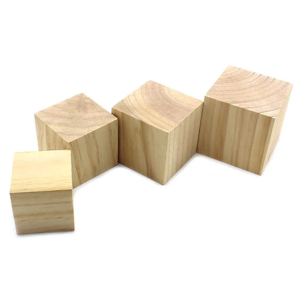 1 Pezzo di Blocchi Quadrati in Pino 70x70x70mm 80x80x80mm 90x90x90mm, Tavole Solide in Pino per Materiali Fai-da-te, Artigianato e Produzione di Componenti
