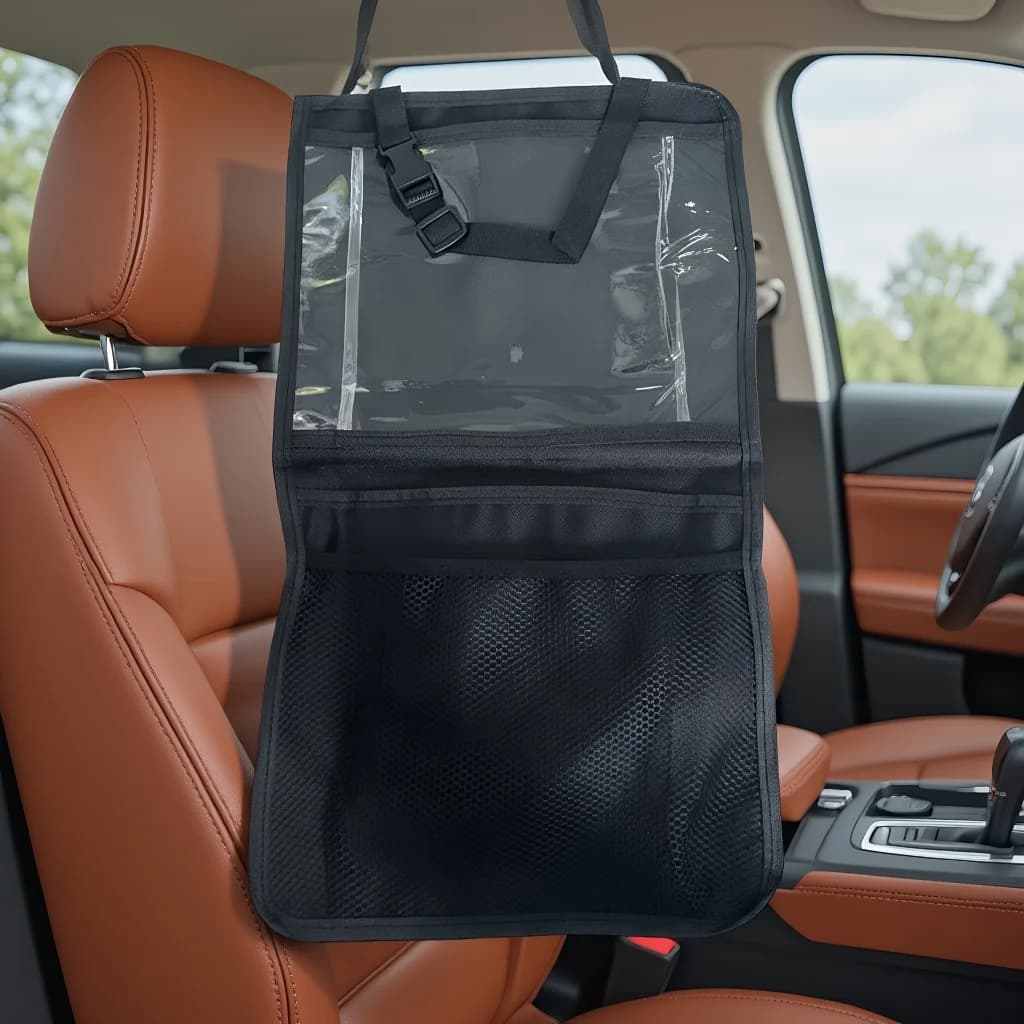 Organizer Universale per Auto/SUV, Borsa Portaoggetti per Sedile Posteriore e Bagagliaio - Tasca Multifunzionale di Grandi Dimensioni