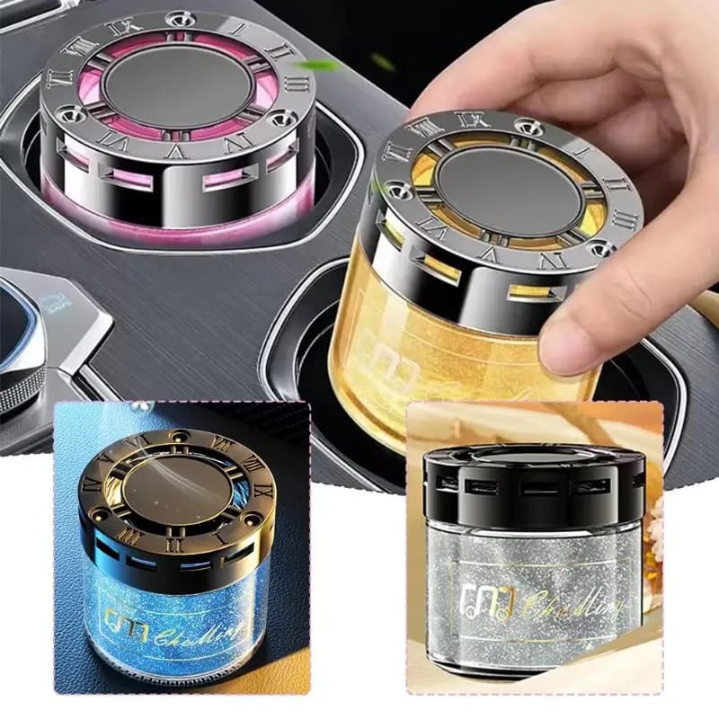 2024 Nuovo Che Scorre Sabbia Solido Fragranza Auto Aromaterapia Aromaterapia Logo Aria Sedile Alto Decorazione Auto Deodorante Per Auto A8V6
