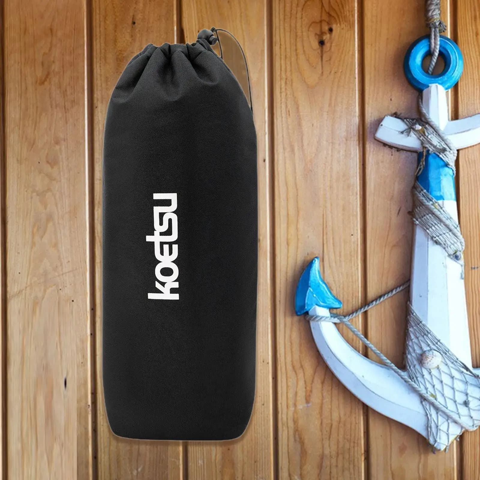 Borsa portaoggetti per ancoraggio per barca, chiusura con coulisse per kayak, borsa da barca impermeabile piegata, pratica borsa per ancoraggio per kayak marino