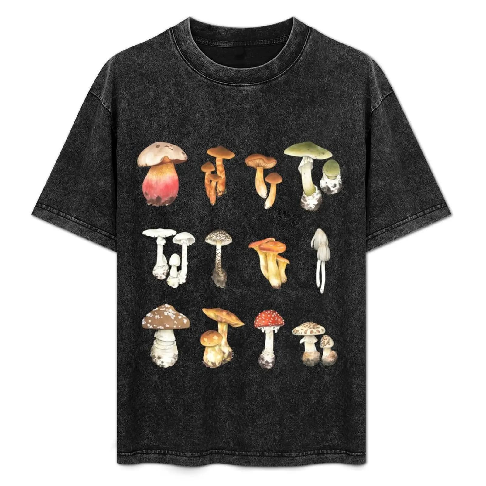 T-shirt con stampa di funghi tossici, T-shirt a maniche corte per il Giorno dell'Indipendenza