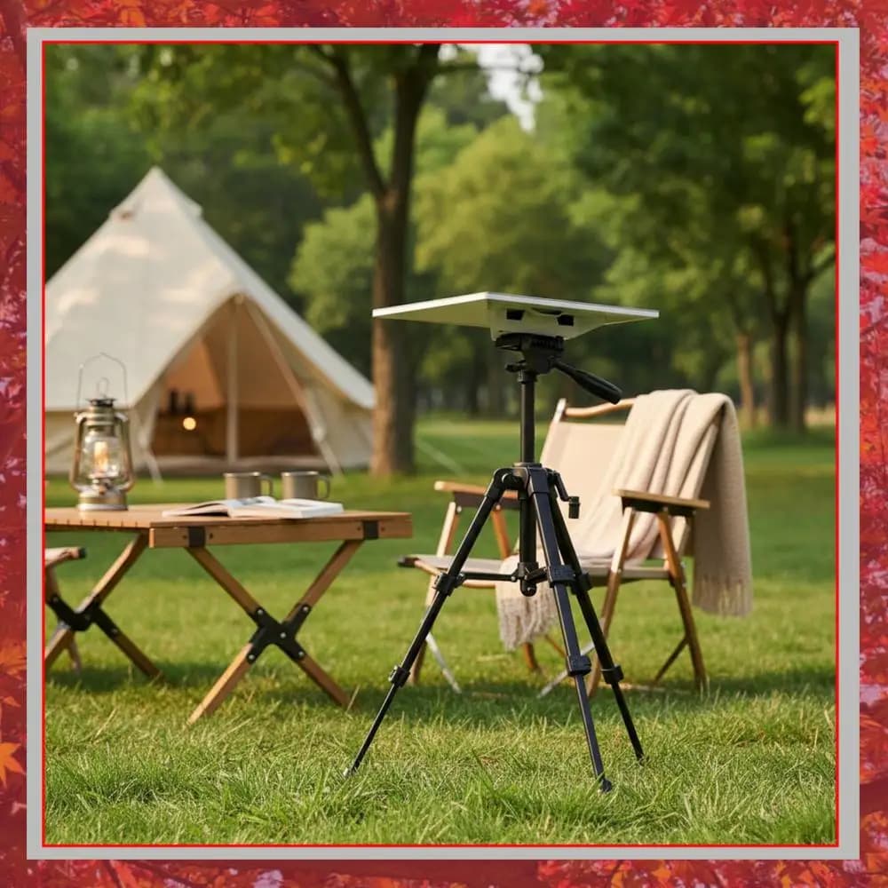 Supporto per Treppiede per Antenna/Parabola Starlink Mini con Adattatore Incluso, Altezza Regolabile a 3 Livelli, Rotazione a 360° ° Supporto Inclinabile per Campeggio e Viaggi in Camper