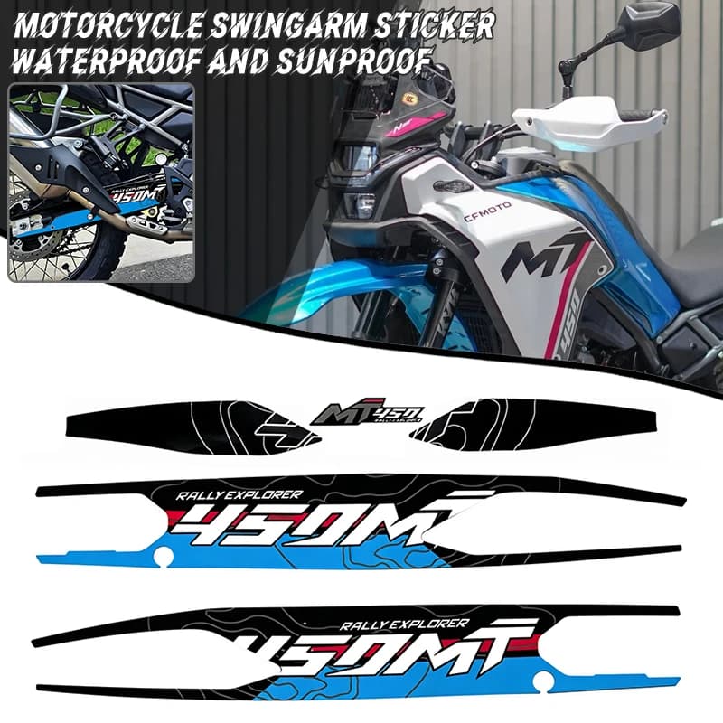 For CFMOTO CF Moto 450MT 450 MT Motorcycle Swingarm Sticker Rotating Shaft Protection Swing arm Decal Waterproof