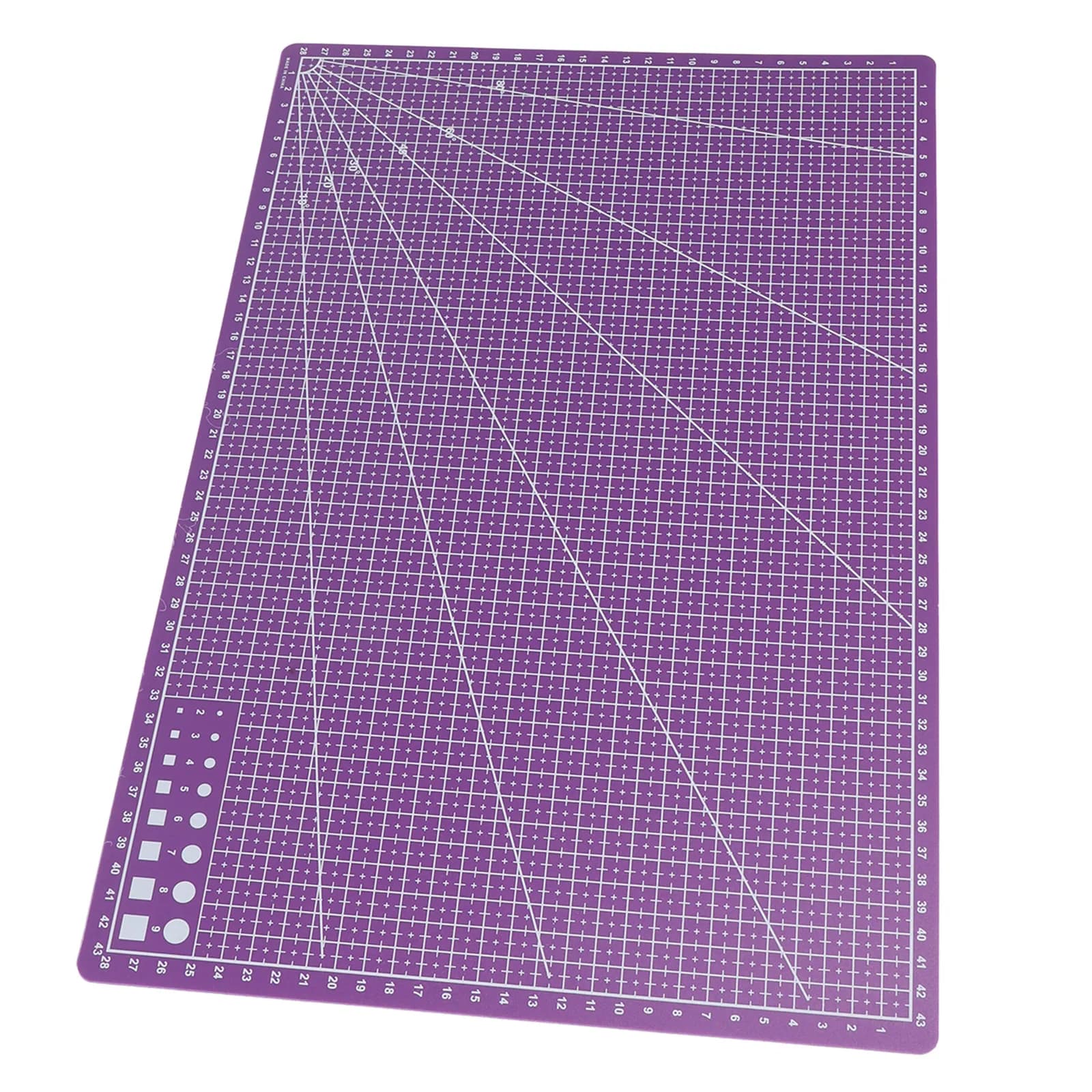Tappetino da Taglio A3 Bifacciale Antiscivolo in Plastica per Artigianato, Tavola da Taglio per Tessuti, Cucito, Quilting, Fai-da-Te, Arte e Intaglio