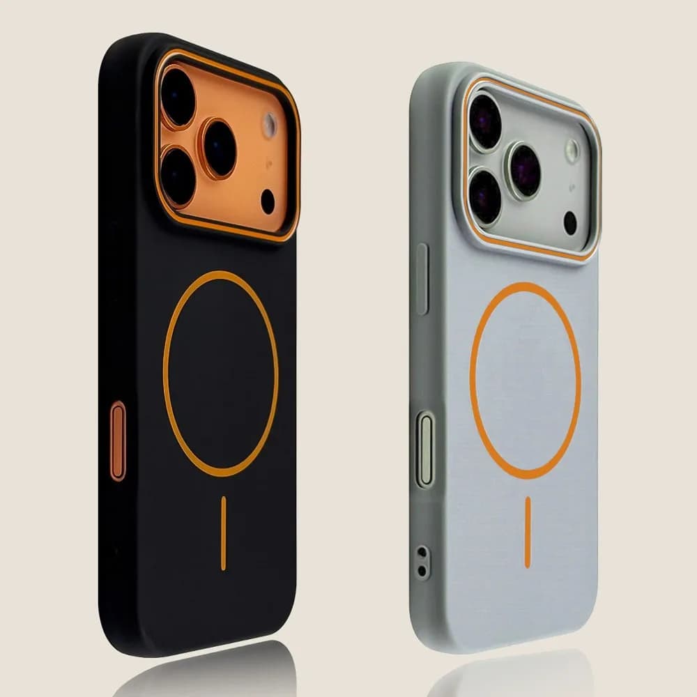 Luxury opaque magnetic soft case for iPhone 17 Pro Max Air 16E 15 14 13 12 11 17 wireless charging cover magsafe shockproof
