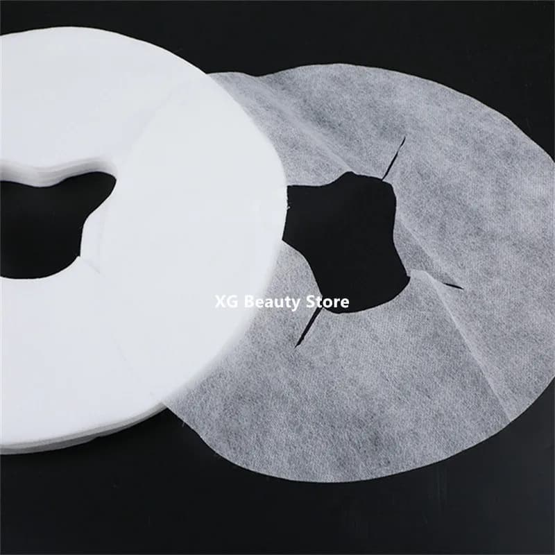 100pcs/bag Non Woven Table Sheets Headrest PadsFace Pillow Hole Cover Fabric Disposable Massage Cradle Tattoo Accessories