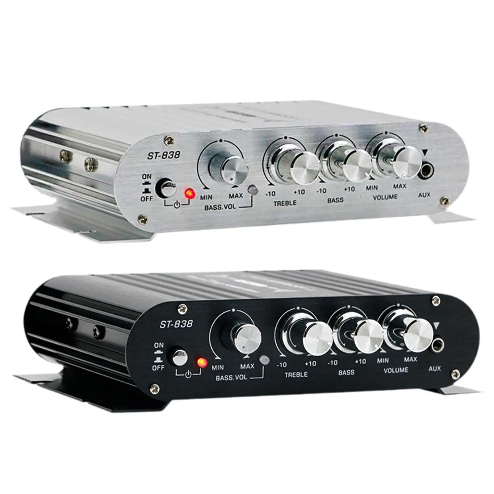 Mini Amplificatore Professionale Facile da Usare Universale a 2.1 Canali per Auto, Computer, TV, Proiettore, Telefono Cellulare
