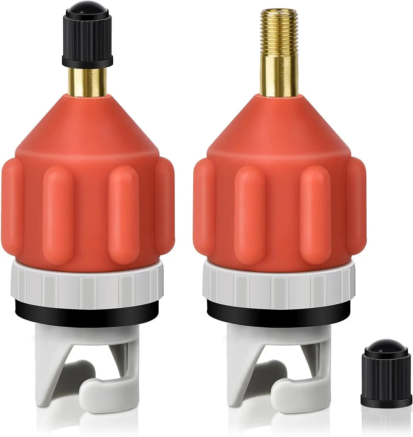Adattatore per pompa per tavola da stand up paddle in 2 pezzi, valvola dell'aria con tenuta robusta per gommoni e kayak, accessorio per gonfiaggio rapido