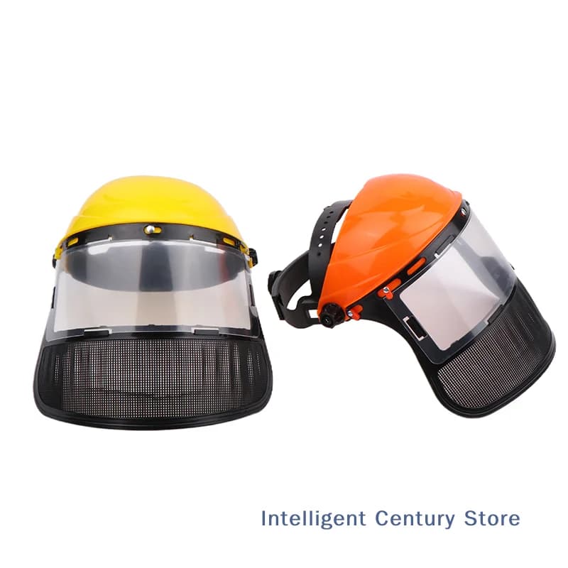 Cappello per casco di sicurezza per tagliaerba ALi/giardino con maschera protettiva in rete integrale per protezione forestale con decespugliatore
