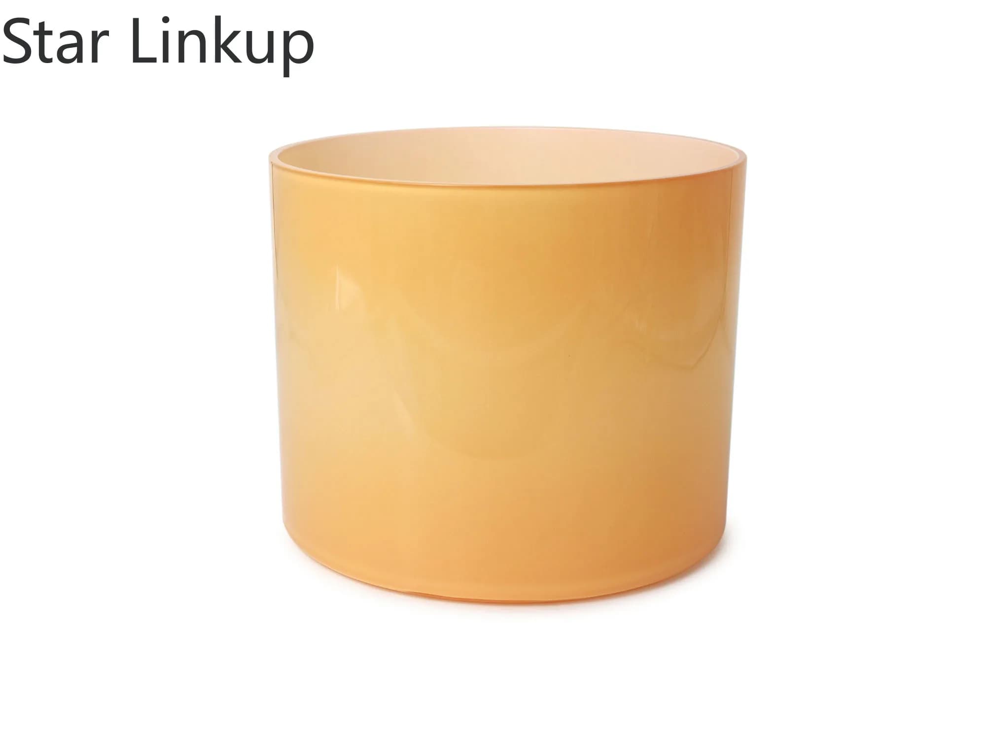 Star Linkup Natural Orange Tourmaline Alchemy Quartz Crystal Singing Bowl, Resonant‑Vibration Sound‑Healing Percussion Music Bowl for Yoga Relaxation, Chakra Adjustment and Sound Bath Therapy