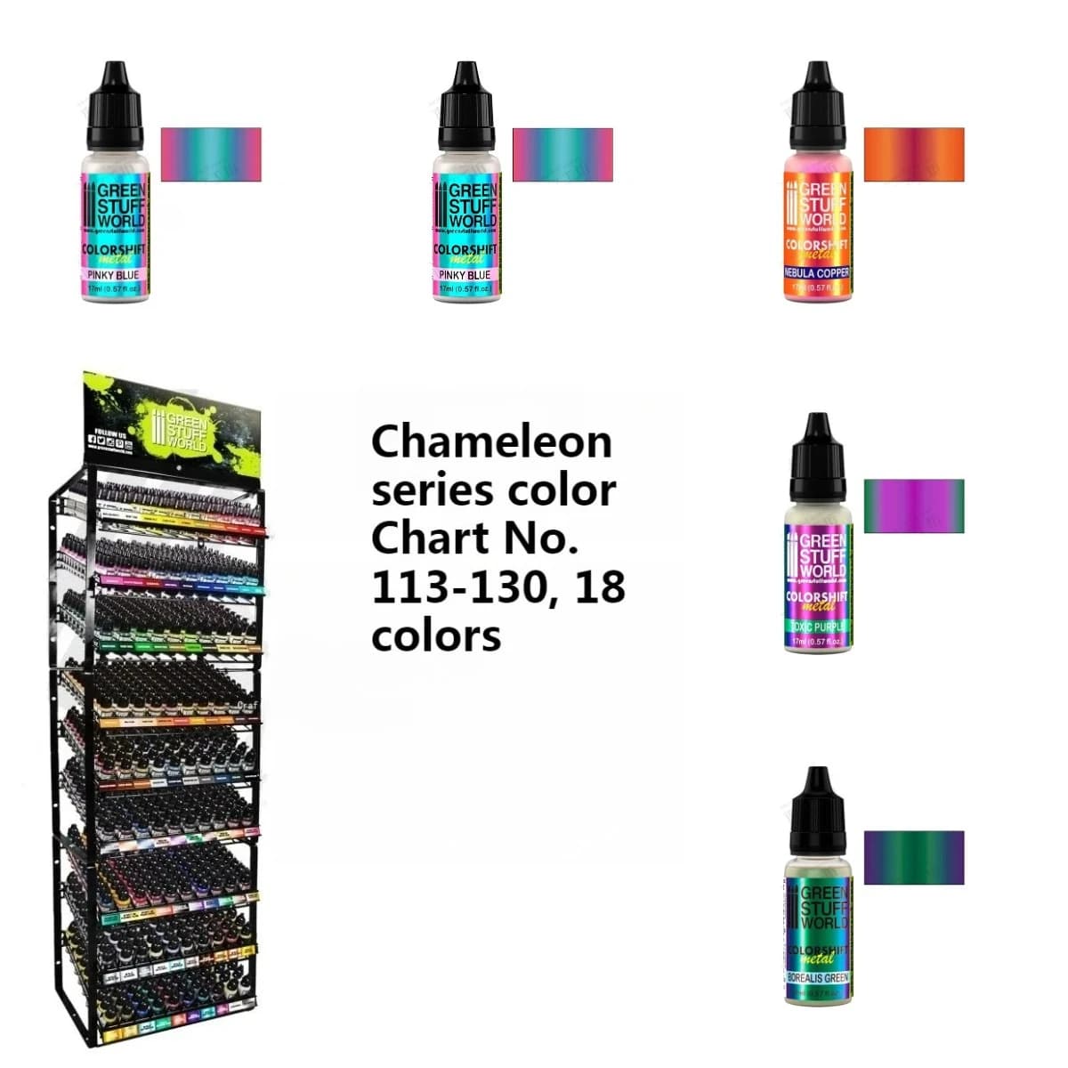Chameleon Series Single Bottle with Acrylic Paint for Spraying Covering Power Strong 17ml Multi-functional Painting Spray Tools