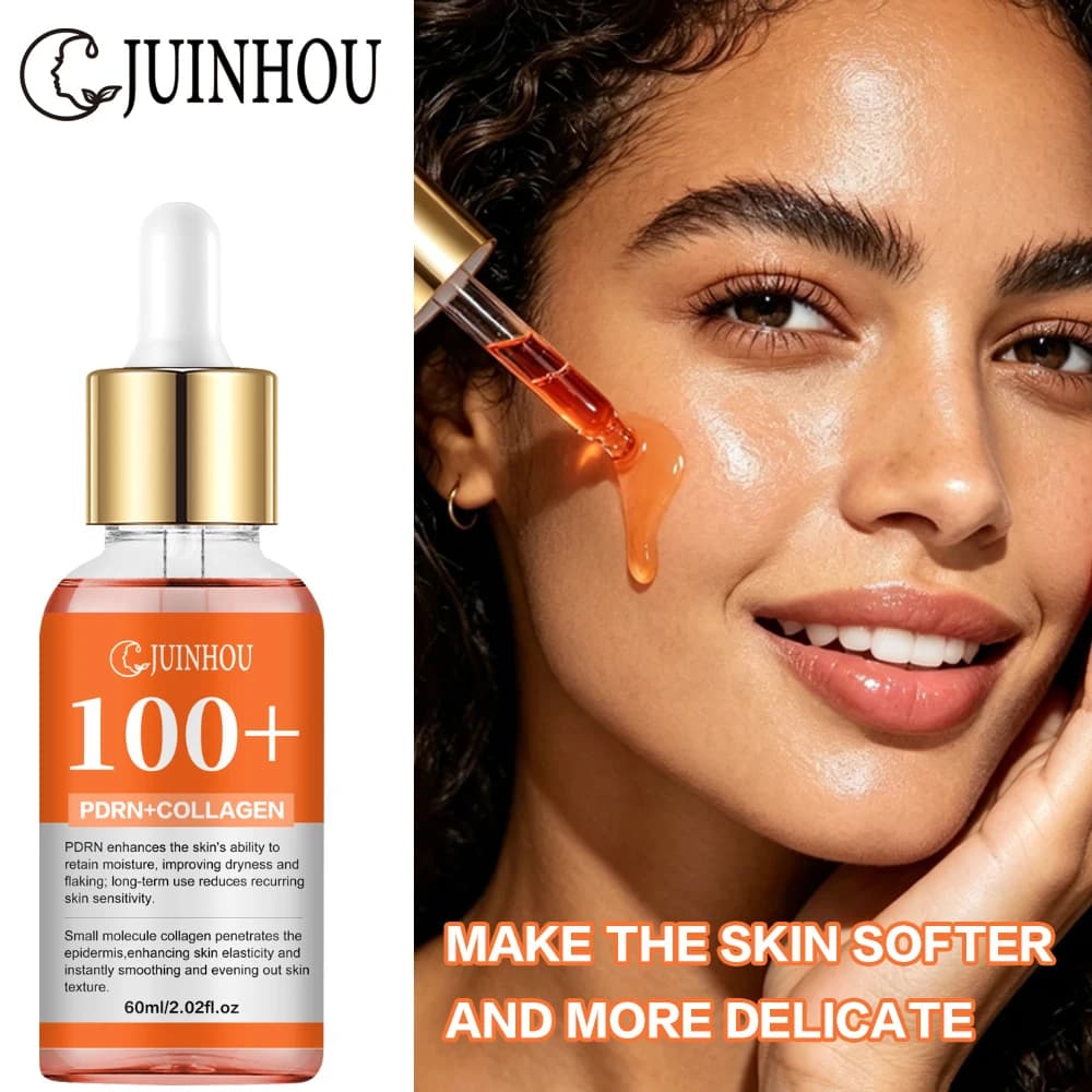 JUINHOU Face Cream PDRN Collagen Moisturizer Deep Hydration Reduce Fine Lines Firming Facial Skin Care For Daily Night Use