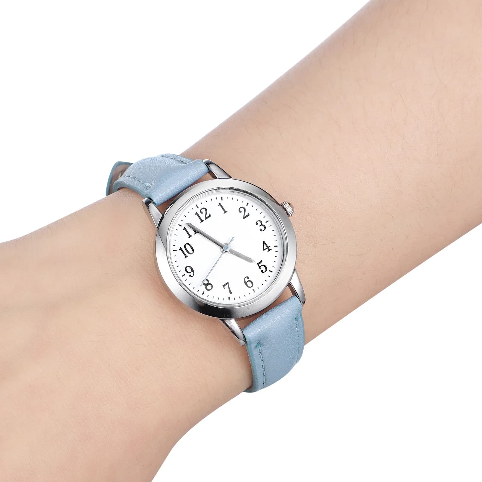 Waterproof Women Wrist Watch PU Strap Simple Classic Design Fashionable Lady Watch for Casual Formal Events Nurse Office
