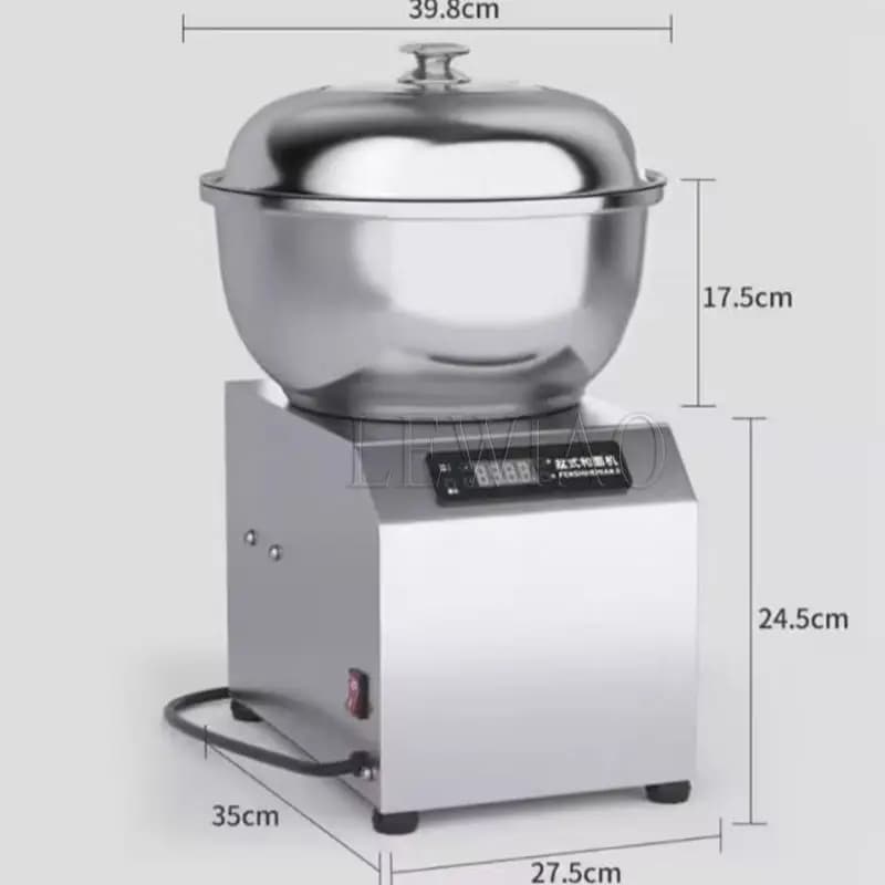 8L Flour Mixers Home Up Dough Mixer Stainless Steel Basin Bread Kneading Machine Food Pasta Stirring Maker