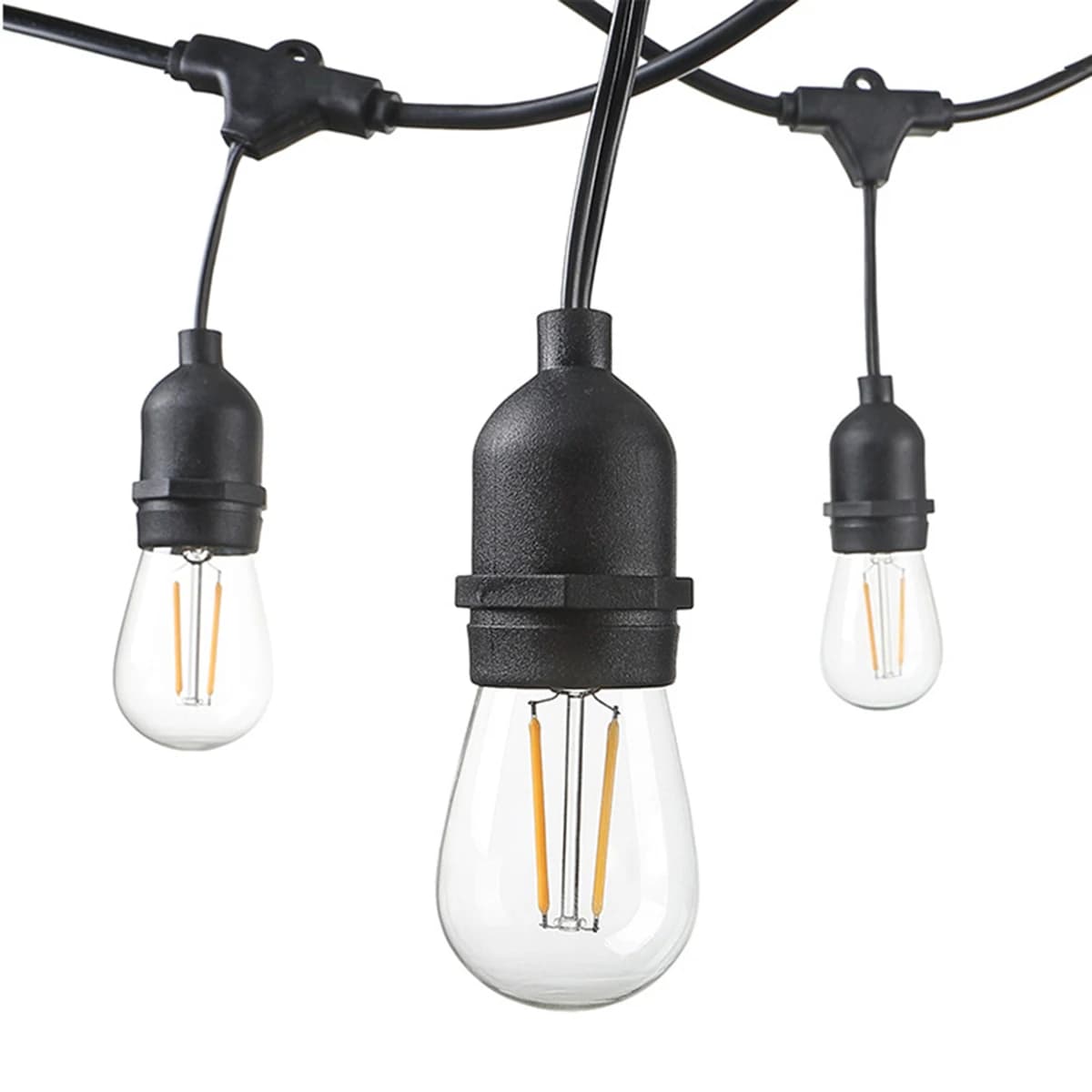 Luci a stringa per esterni LED S14 lampadina a globo 10M/15M lampade da giardino per la decorazione della terrazza del Patio del partito di strada di campeggio