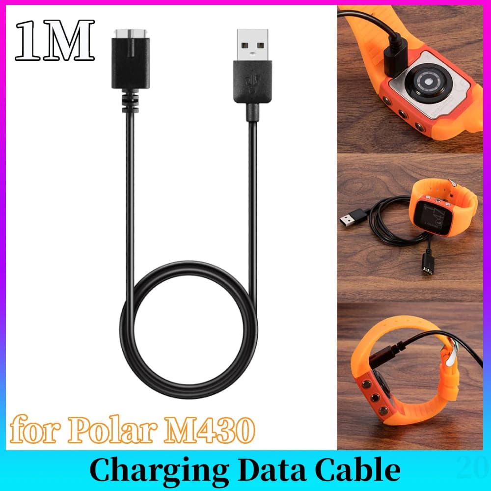 Cavo caricabatterie, adattatore, cavo di ricarica USB portatile, accessori per smartwatch da viaggio e lavoro per Polar M430