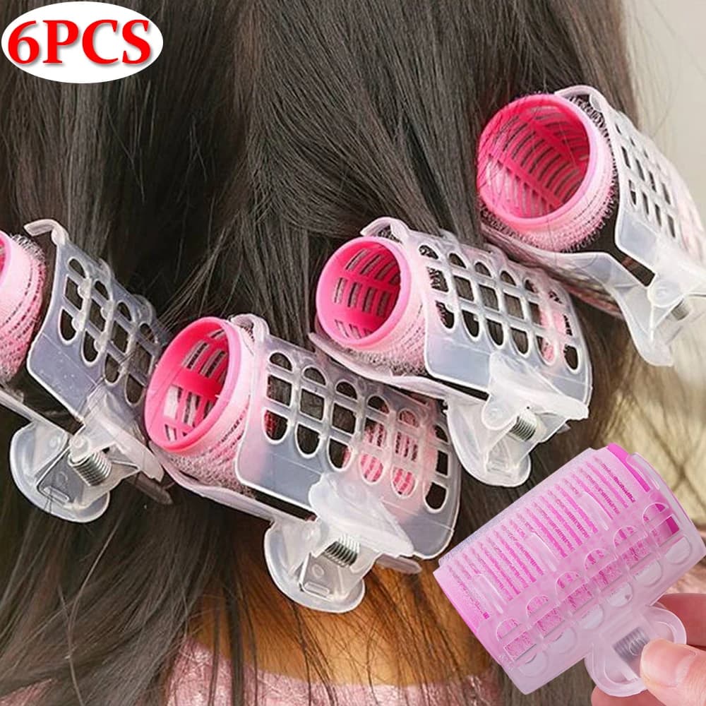 3 pcs/set pink Self-Grip hair trimmer iron curling curler self-service without heat fringe for hair Volume tools for hair Styling