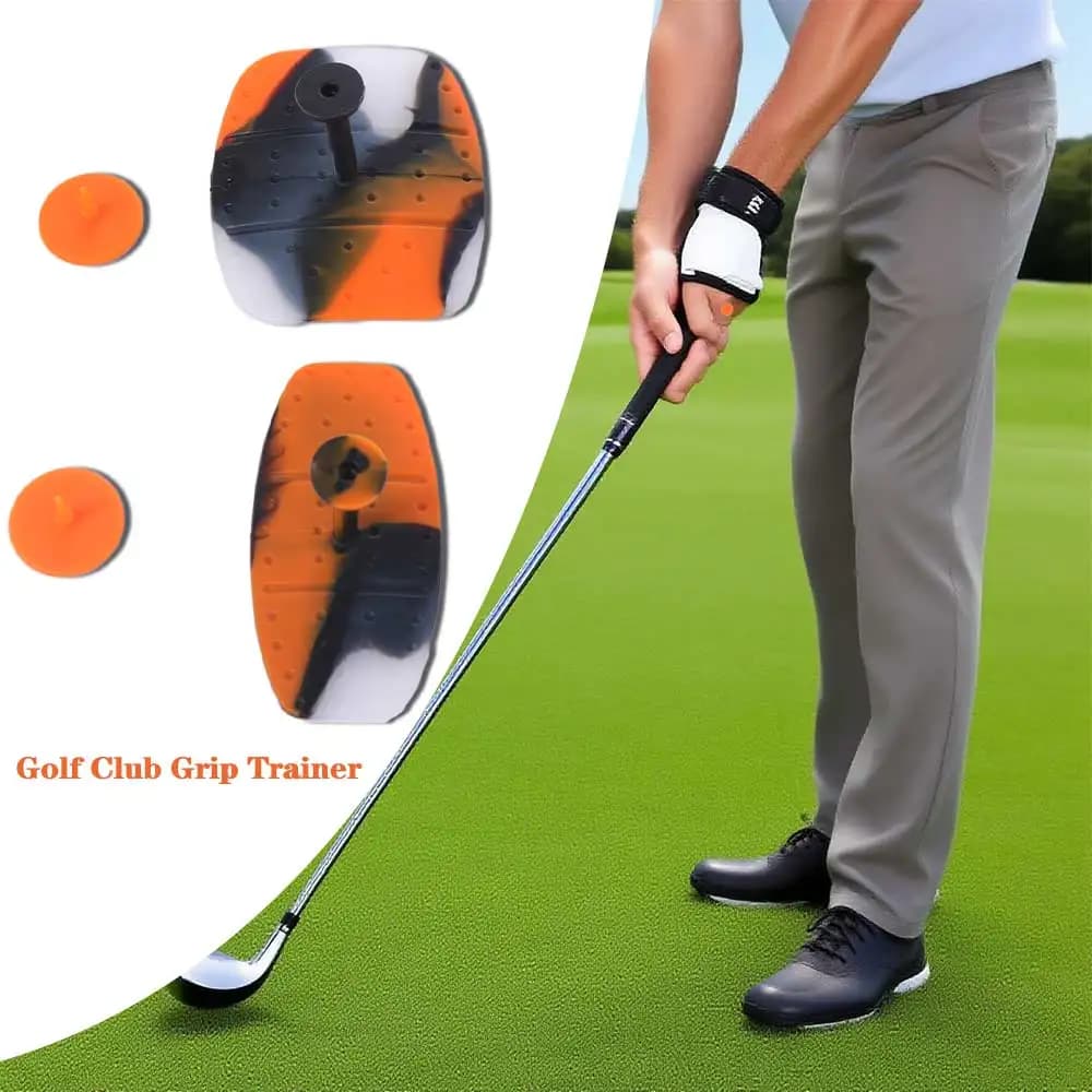 Enhanced Ball Control Golf Club Grip Trainer Correct Posture Swing Grip Pad Golf Club Hand Grip T-Shape Non-Slip