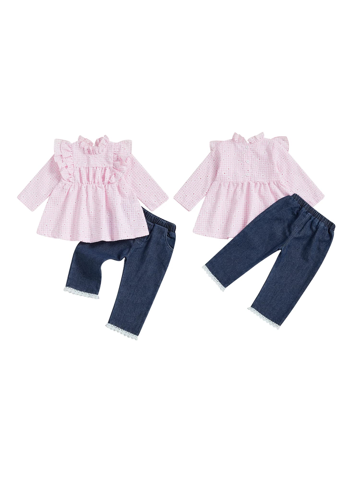 Abiti invernali per bambina carina, maglione lavorato a maglia, leggings foderati in pile, set da 2 pezzi con cappello e guanti con pompon