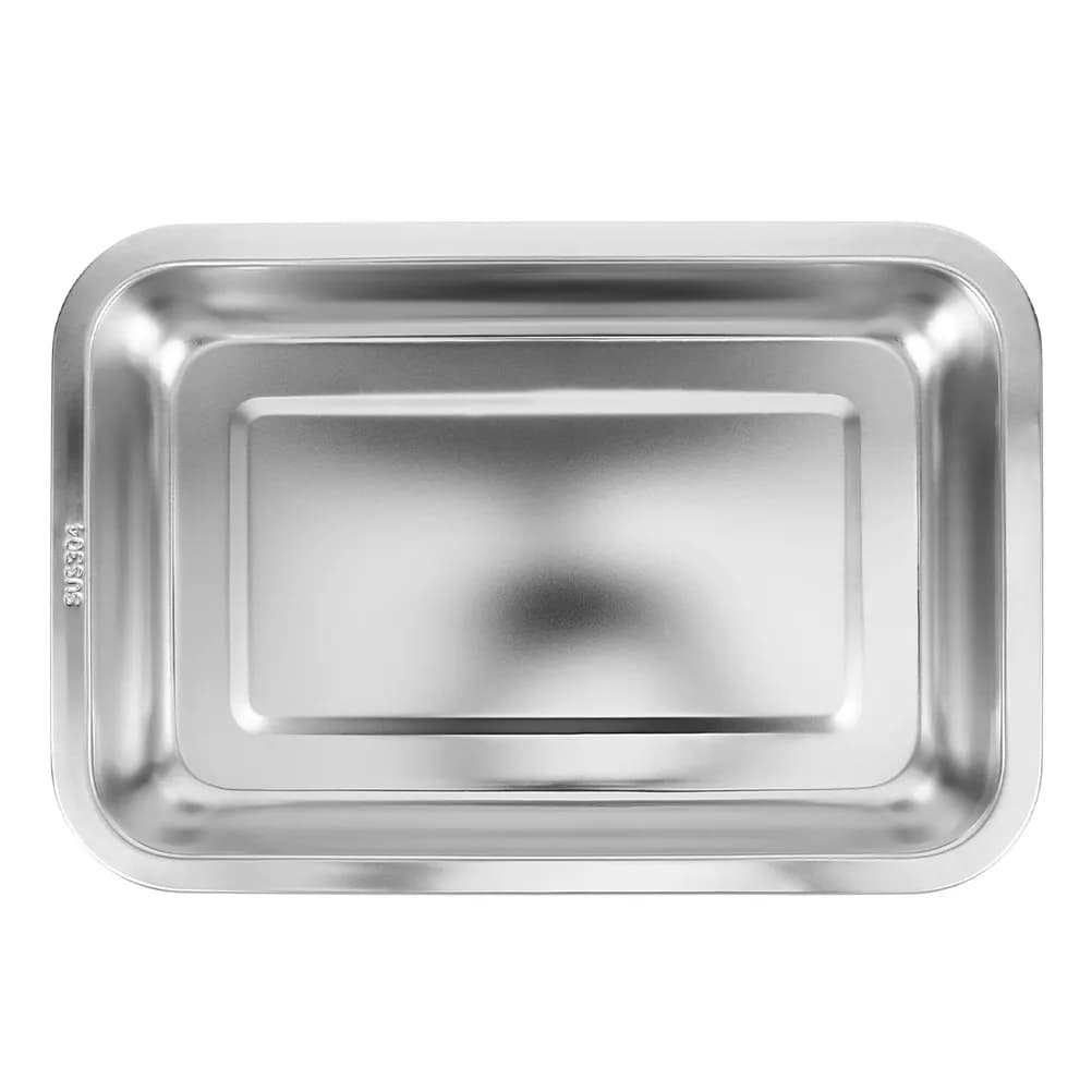 Large Stainless Steel Cat Litter Box Rectangular Type Stable Anti Splash Easy Clean Litter Box for Cats and Kittens
