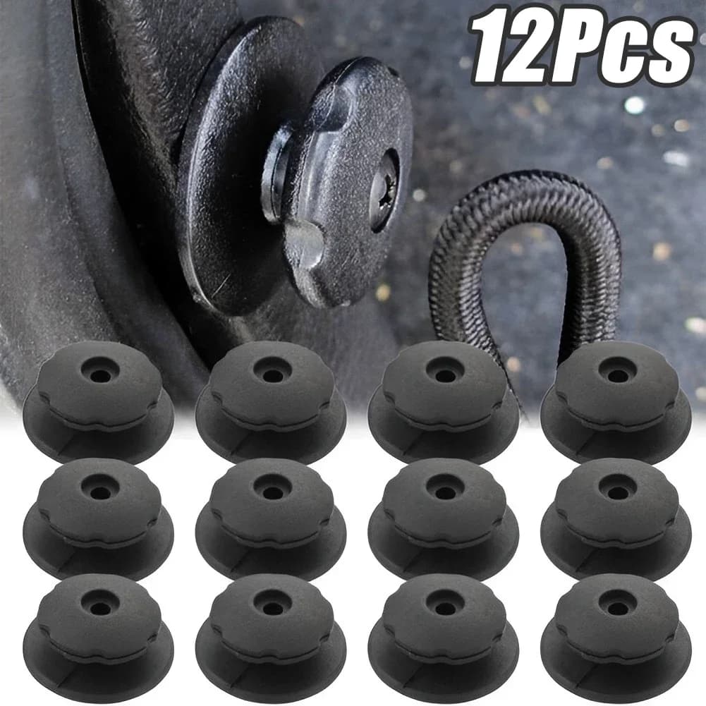 Organizzatore per bagagliaio di un'auto, clip per rete di stoccaggio, ganci per organizzatori interni auto, ganci per legare l'anello, supporto per dispositivi di fissaggio, accessori per auto