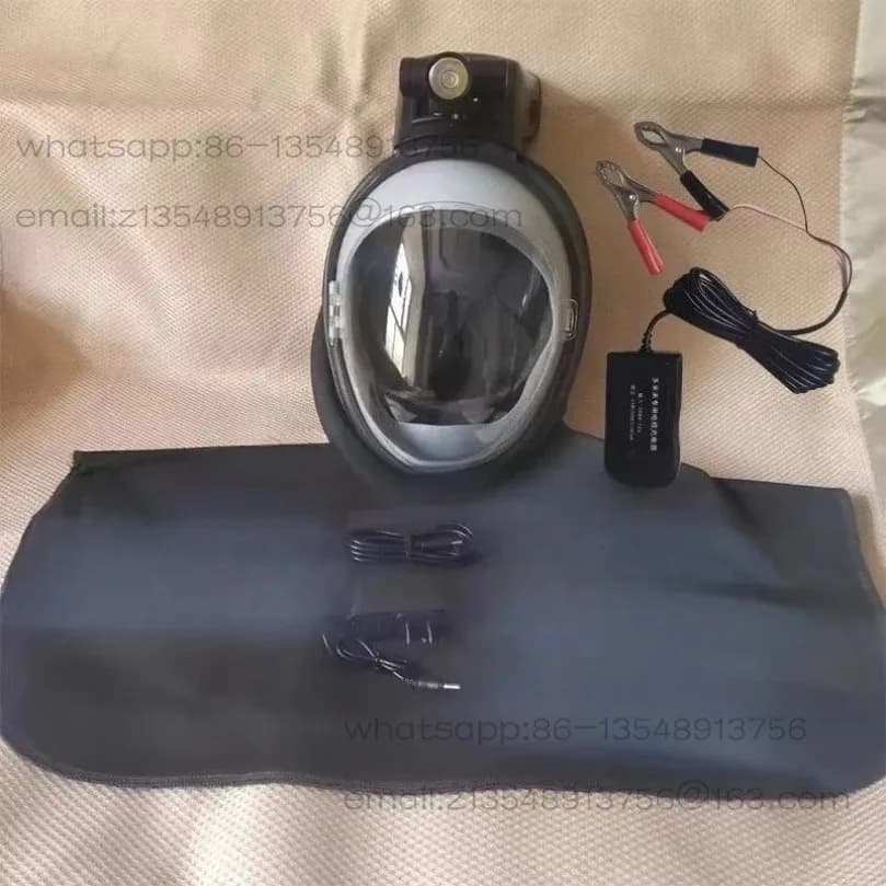 Maschera antipolvere elettrica con alimentazione ad aria, per lavori di raccolta e macinazione, maschera industriale antipolvere di grado N95, traspirante e antipolvere