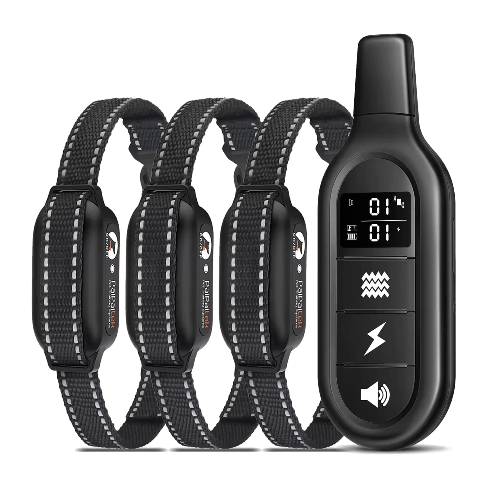 3300FT Dog Training Collar for 1/2/3 Dogs,IPX7 Waterproof Electric Collar All Size Dog,Rechargeable Shock Collar for Anti Bark