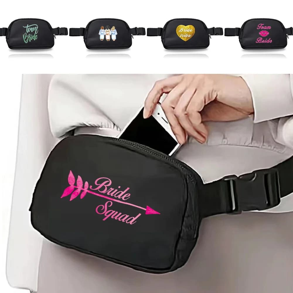 Sports Waist Pack Women Running Belt Fanny Bag Bride Series Waterproof Wallet Portable with Adjustable Strap Phone Bags