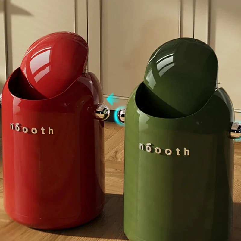 Cestino per rifiuti con coperchio a battente Cestino per rifiuti sigillato a doppio bacino da cucina Dispenser automatico per fazzoletti da bagno senza odori Cestino per rifiuti per ufficio