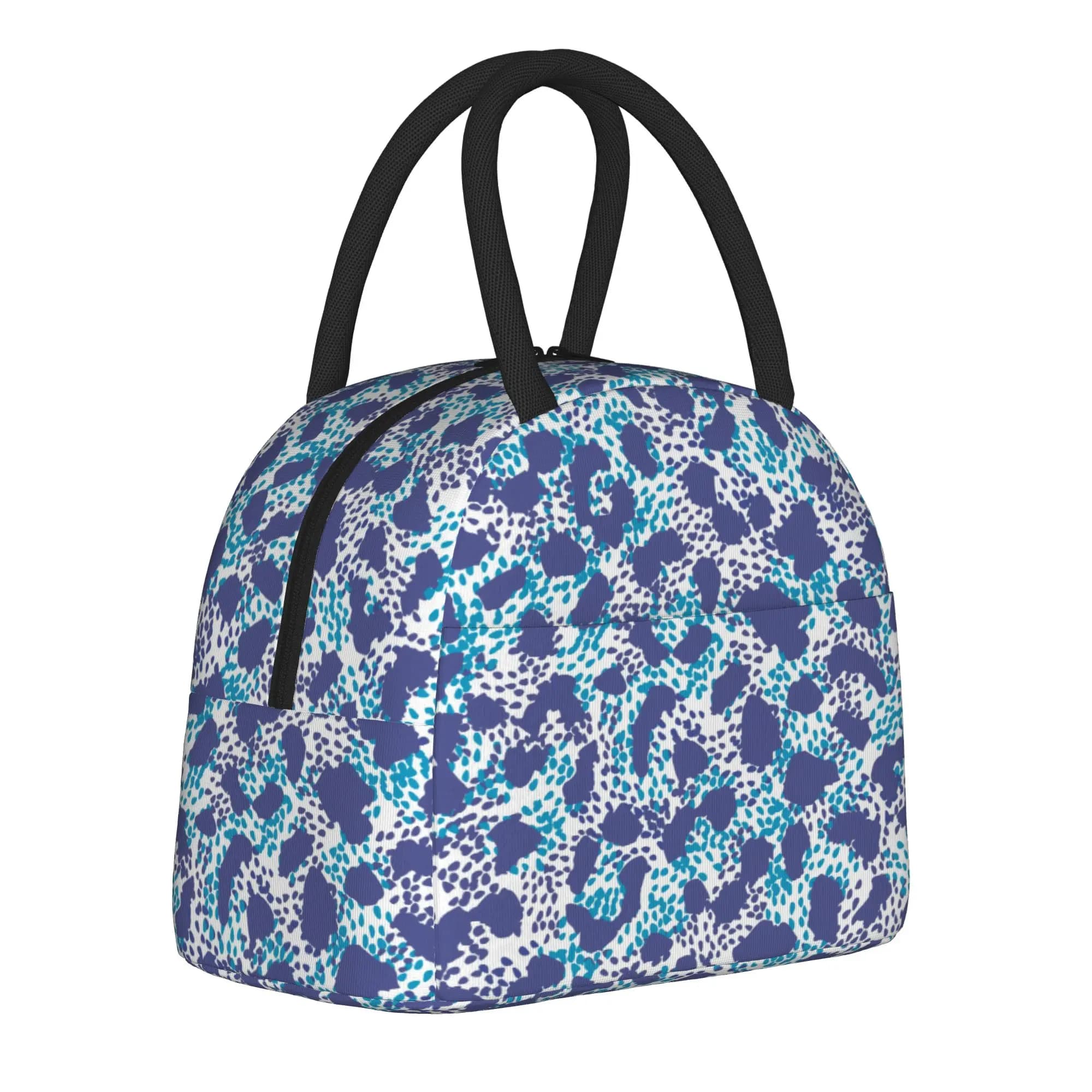 Borsa termica per il pranzo con stampa di pelliccia di leopardo, borsa termica riutilizzabile, portatile, per scuola, viaggi, per ragazze e ragazzi